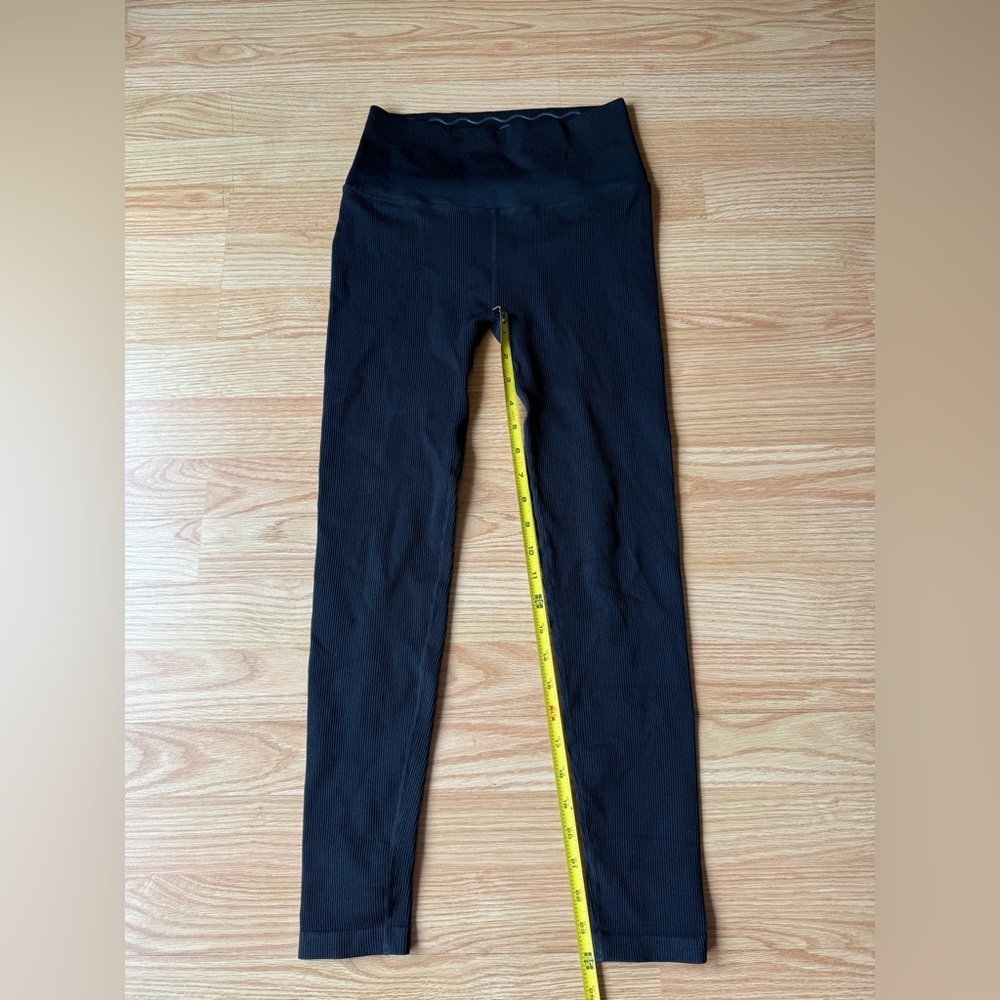 Spiritual Gangster Ribbed Seamless Black High-Waisted Leggings Size XS/S - Picture 5 of 8